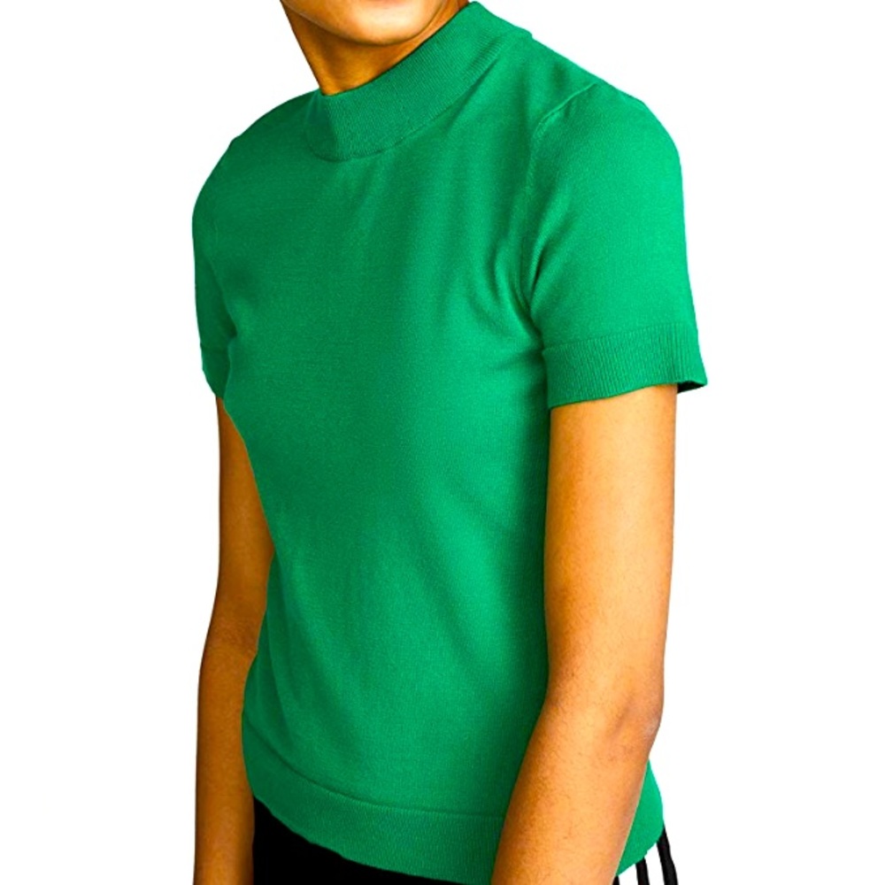 Milly mod neck top in emerald green 💚
